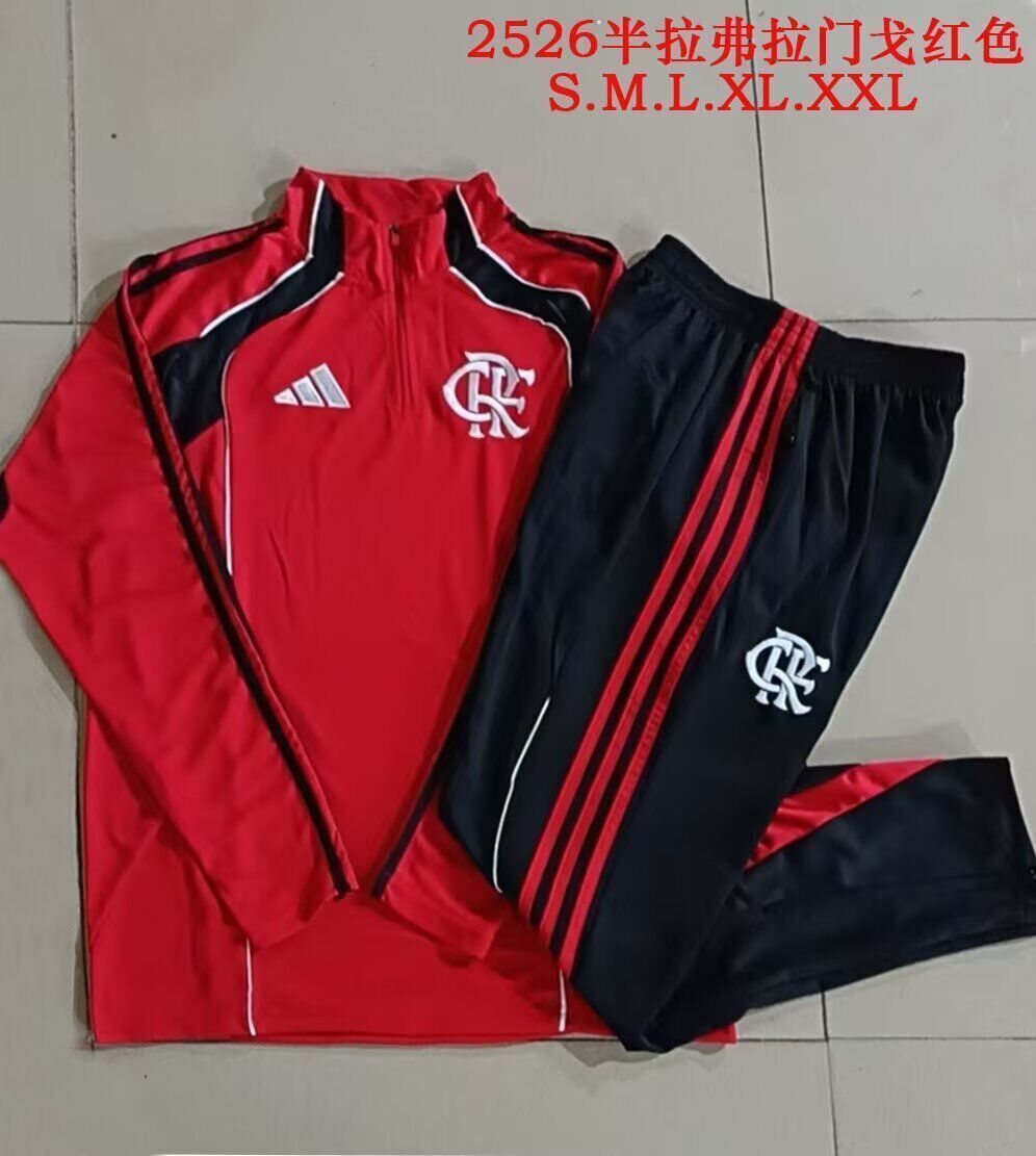 AAA Quality Flamengo 25/26 Tracksuit - Red